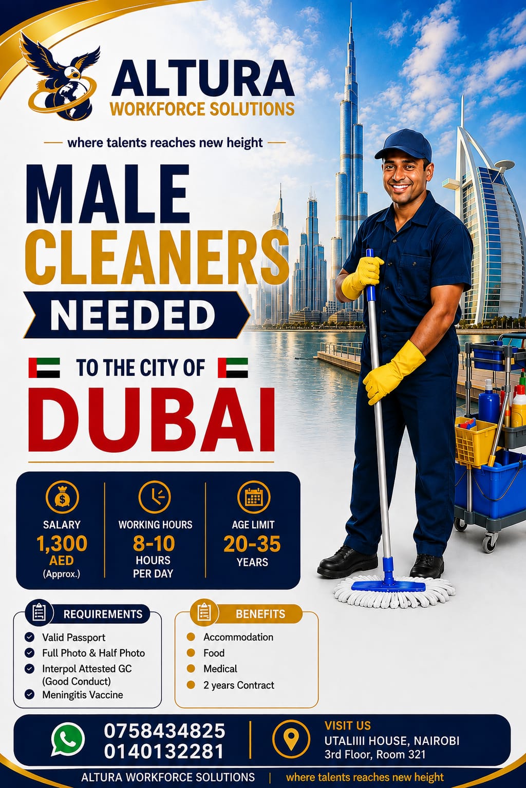 MALE & FEMALE CLEANERS