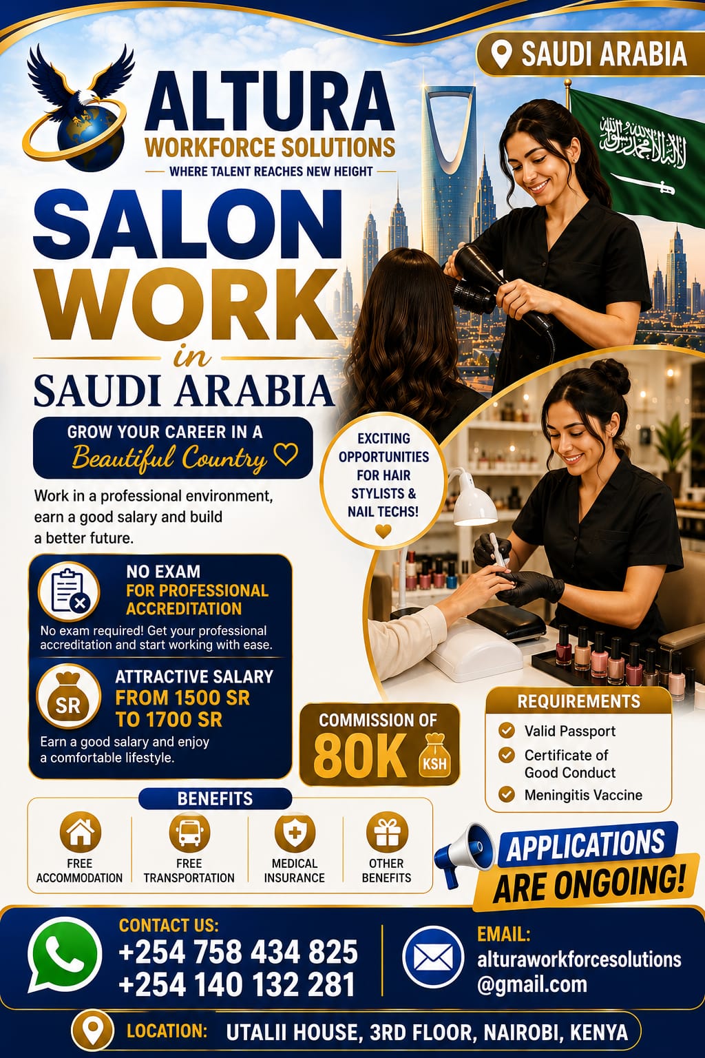 Salon Worker (Hair Stylist / Nail Technician)