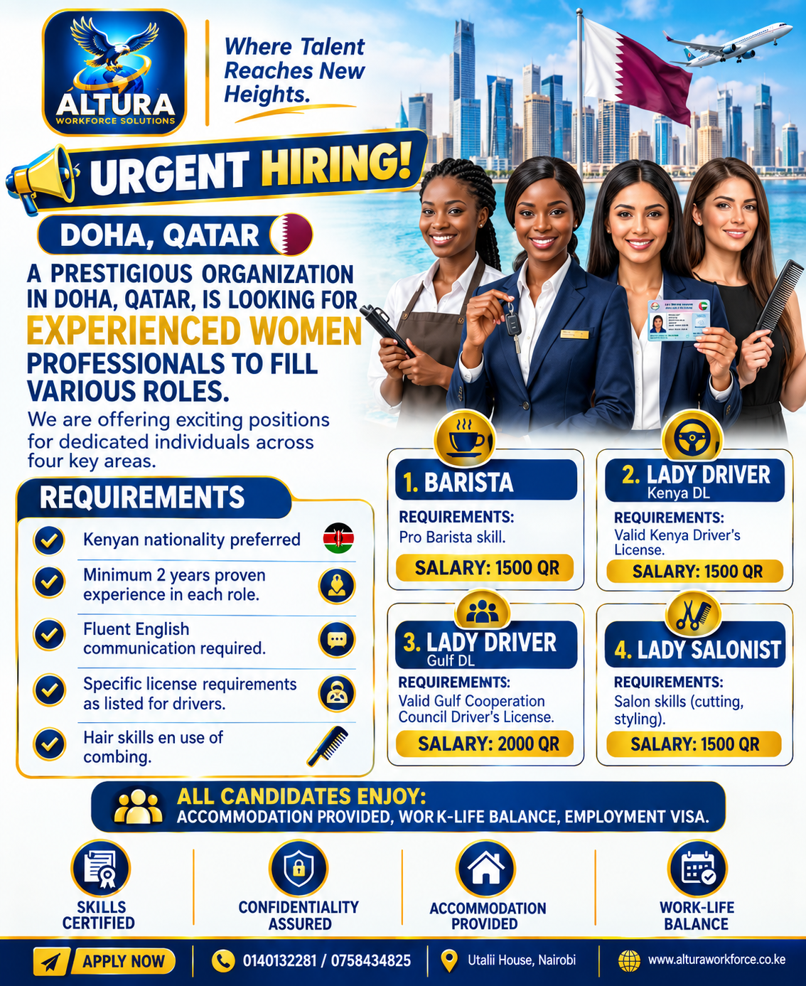 EXPERIENCE WOMEN POSITIONS